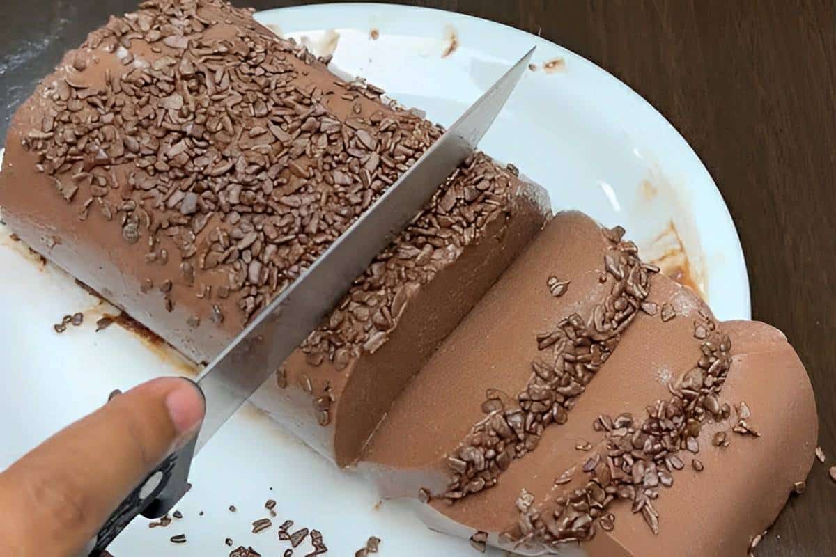 mousse de chocolate com gelatina