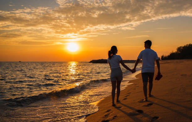 Casal por do sol