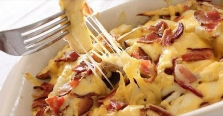 Mandioca com bacon