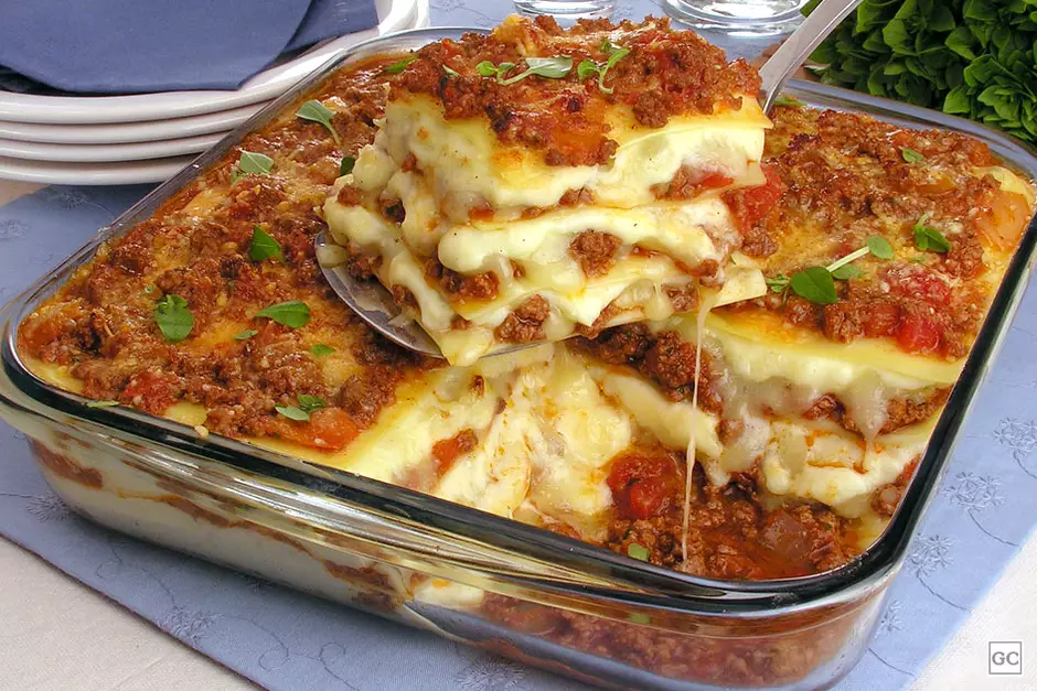 Lasanha de carne moída