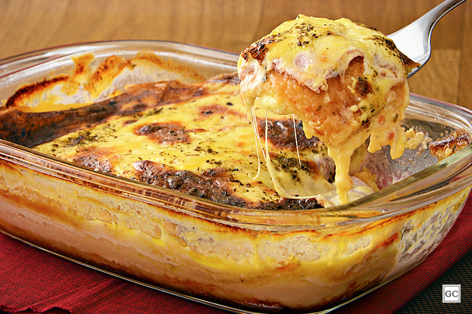 Lasanha de pão de forma