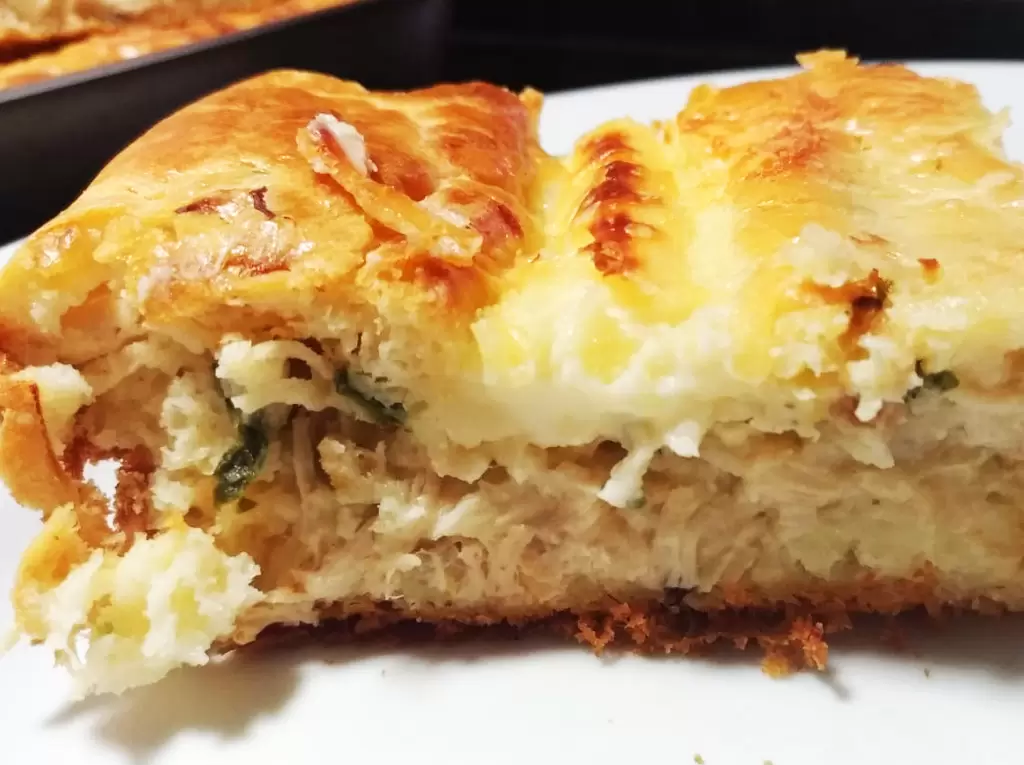 Torta de frango cremosa