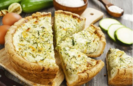 Torta de abobrinha recheada