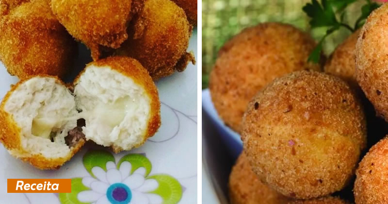 Bolinhos salgados recheados