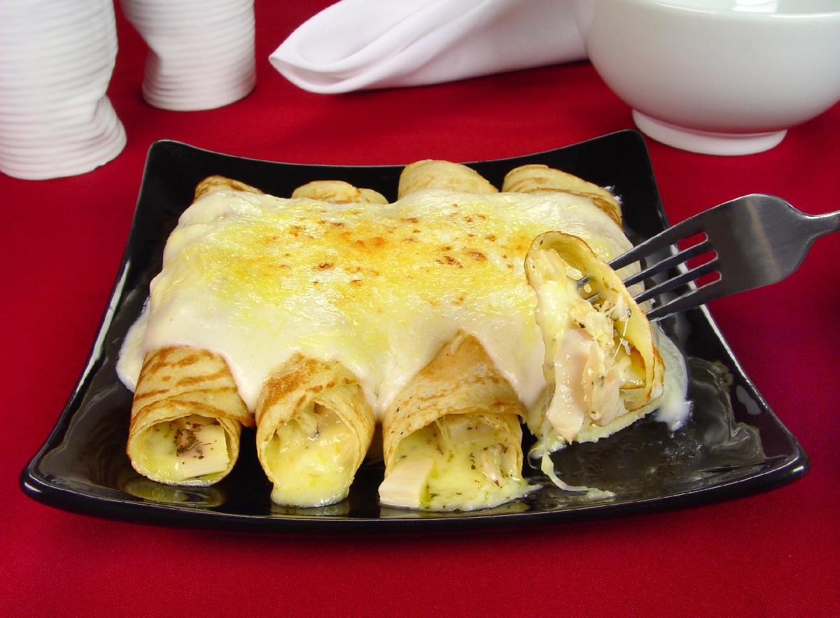 Panqueca aos queijos