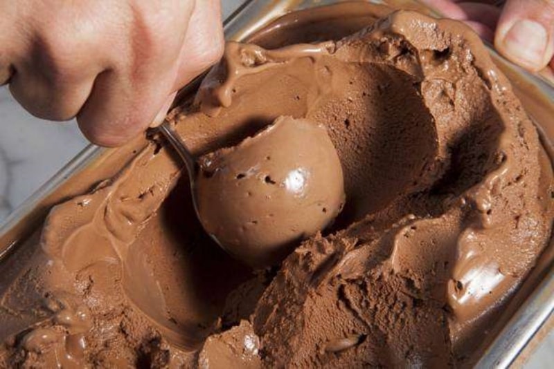Sorvete de chocolate