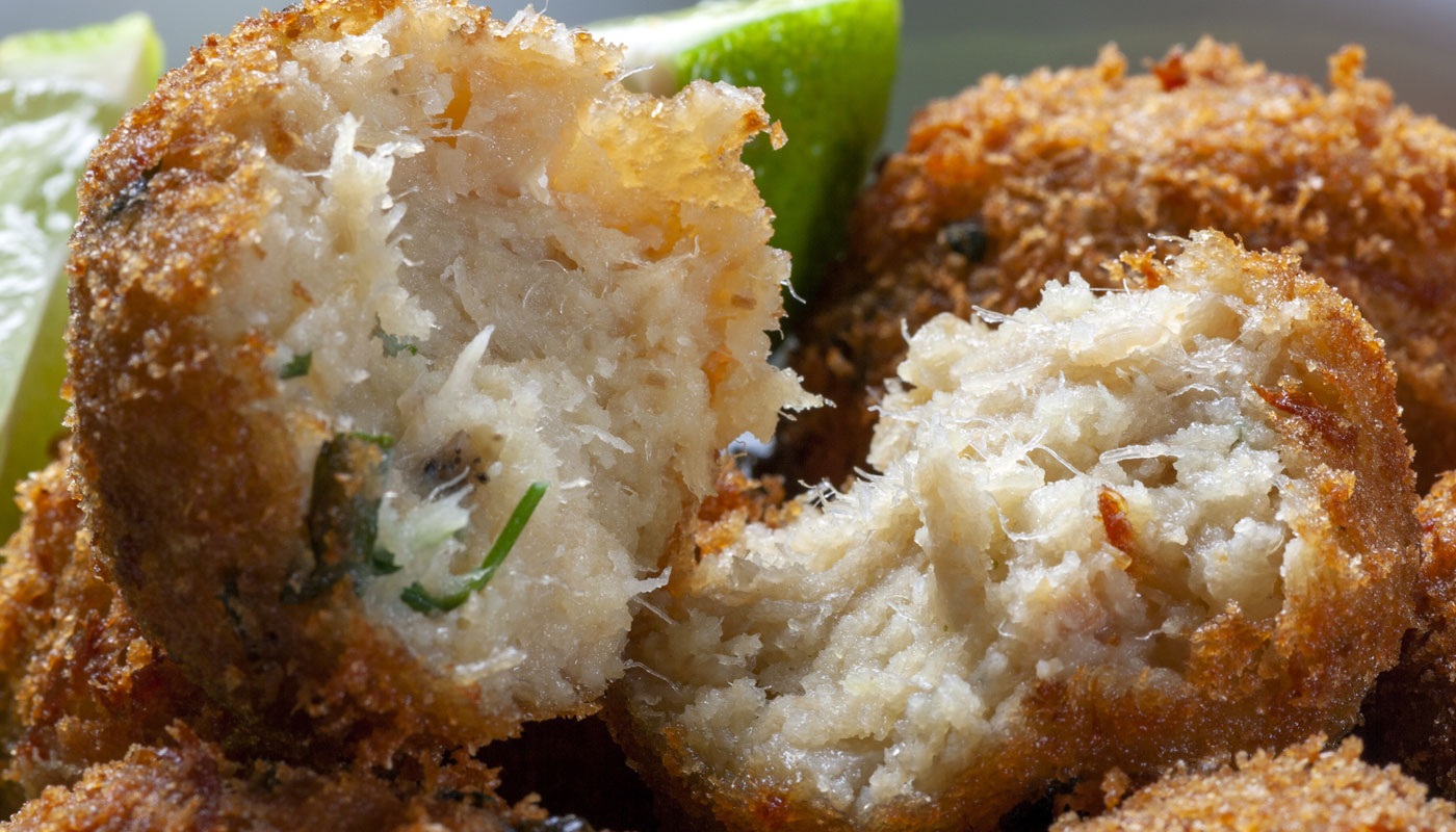 bolinho de bacalhau saboroso