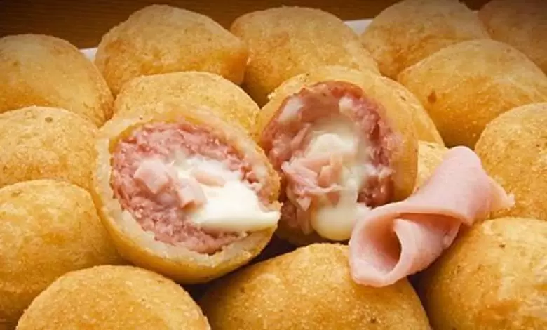 Bolinho de presunto e queijo