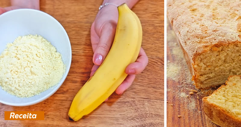Pãezinhos de banana com fubá