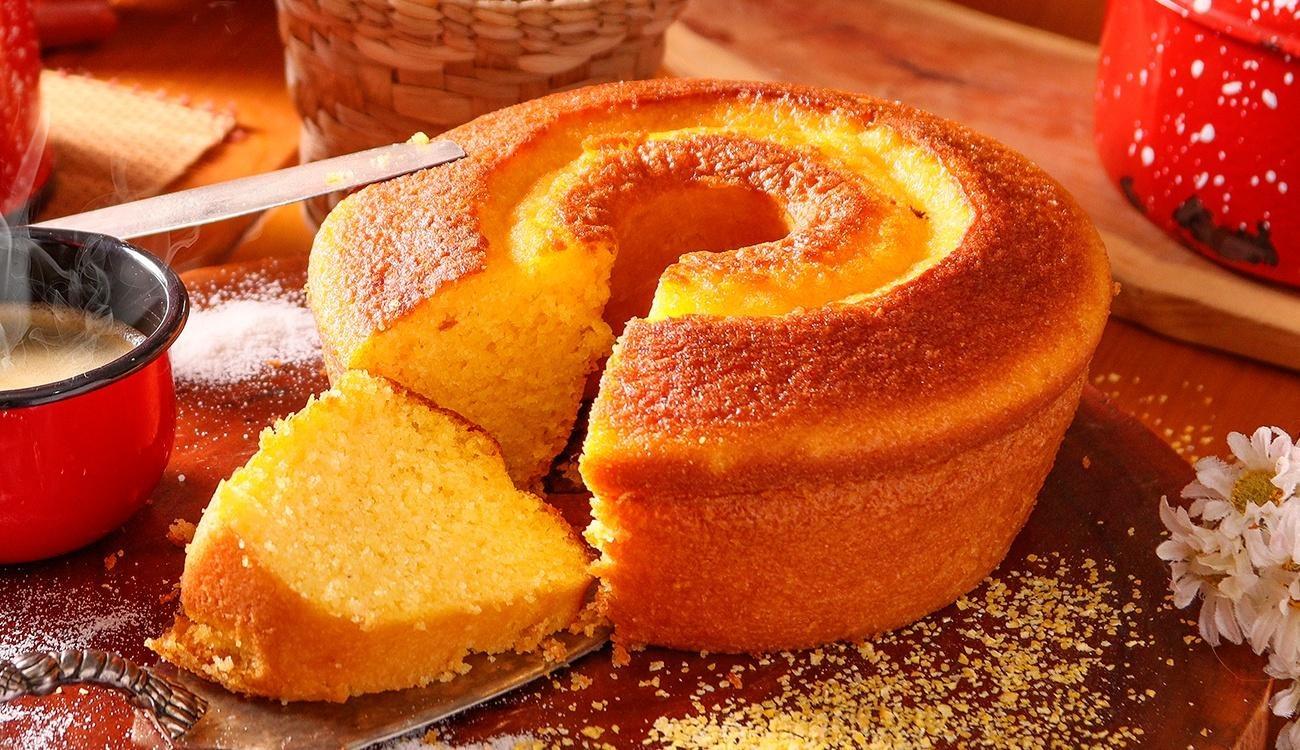 Bolo de fubá tradicional