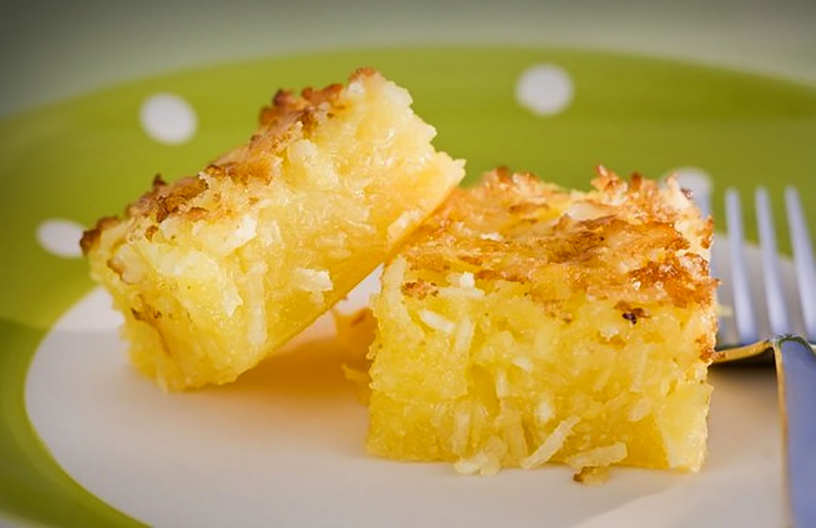 Bolo de Aipim com Coco