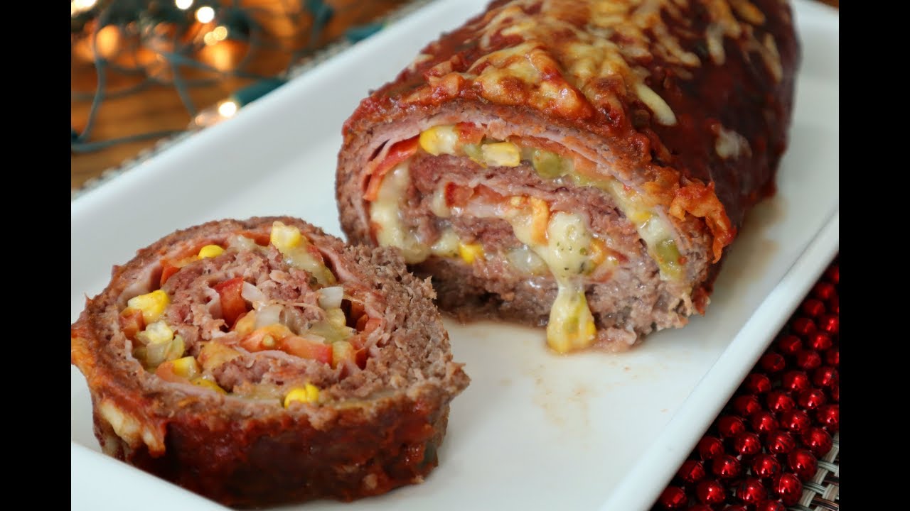 Rocambole de Carne Moída Recheado